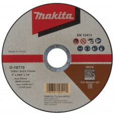 Makita D-18770 Абразивный отрезной диск для нержавеющей стали плоский WA60T 125х1,2х22,23