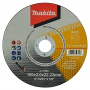 Makita D-75546 Абразивный отрезной диск для стали/нержавеющей стали плоский WA46R 150х2х22,23