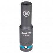 Makita E-16411 Ударная удлиненная торцовая головка Impact Black 1/2" 10x81,5мм