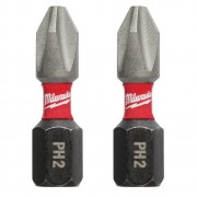 Milwaukee Биты ShockWave PH2 x 25мм 2шт 4932430852